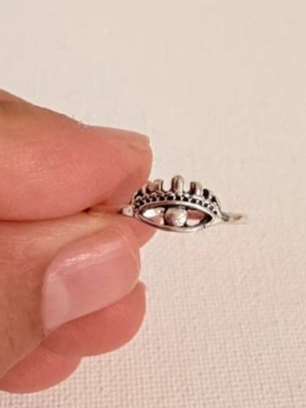 Oxidized silver ring